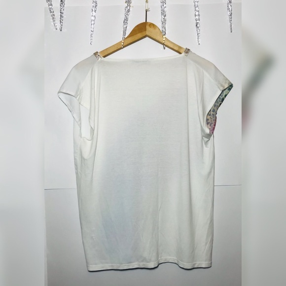 ✨TIE DYE LEOPARD PRINT SLEEVELESS SATIN BLOUSE - Picture 4 of 4